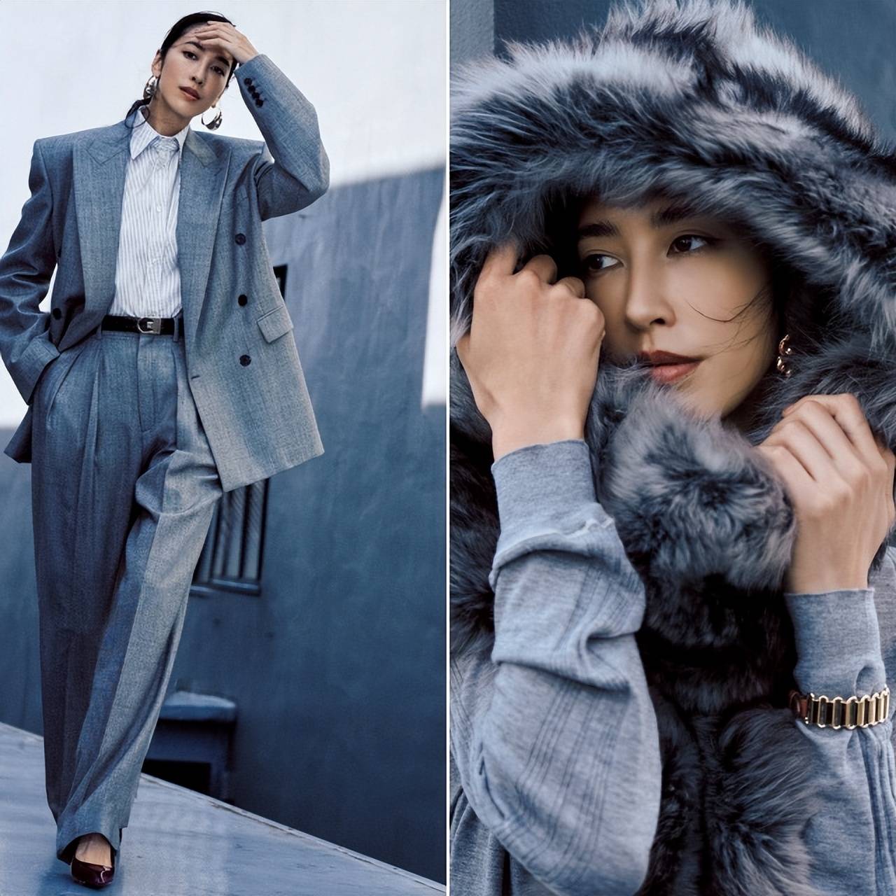 学会用珠宝50+女性尤其不可忽略开元棋牌灰色穿搭的高级感秘诀：要(图6)